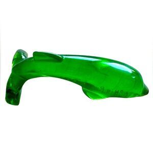 Vintage new in box C.A. Daniel’s collectible Dolfin razor green resin